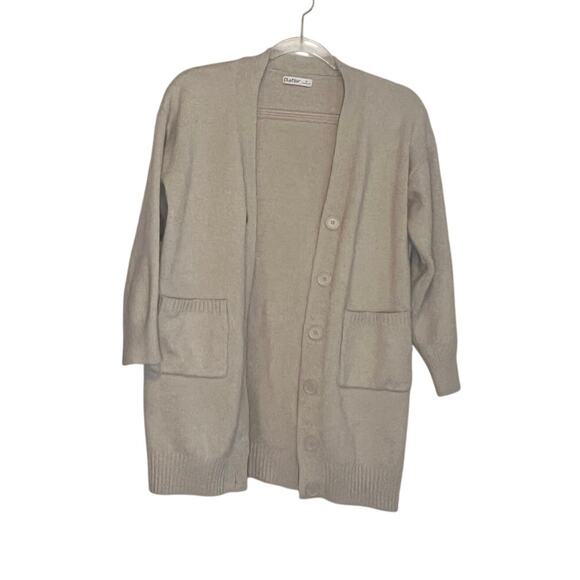 Aster Cardigan Sweater Natural M - Picture 2 of 3